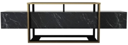 Clearance - Weldona TV Unit - Black Marble Effect - thumbnail 2