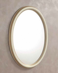 Camel Treviso Night White Ash Italian Oval Mirror - 68cm x 95cm