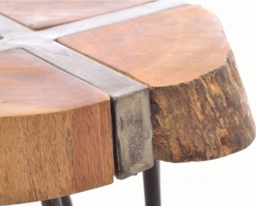 Old Empire Acacia Wood Freeform Nest of Tables - thumbnail 3