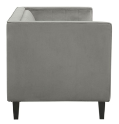 Helia Grey Velvet Fabric 3 Seater Sofa - thumbnail 3