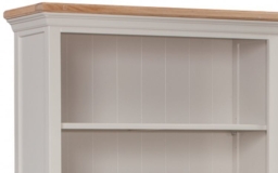 Homestyle GB Cotswold Oak and Painted Large Bookcase - thumbnail 2