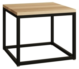 Stockholm Natural and Oak Square Side Table - thumbnail 1