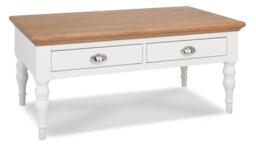 Bentley Designs Hampstead Two Tone Coffee Table - Turned Leg - thumbnail 2