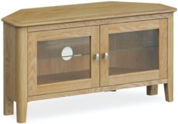 Bath Oak 95cm Corner TV Unit
