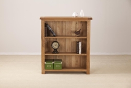 Kent Oak Low Wide Bookcase - thumbnail 2