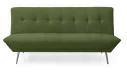 Ashley Olive Green Fabric 2 Seater Click Clack Sofa Bed - thumbnail 1