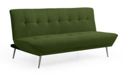 Ashley Olive Green Fabric 2 Seater Click Clack Sofa Bed - thumbnail 2