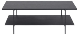 Angus Black 115cm Coffee Table