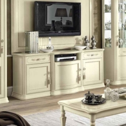 Camel Torriani Day Ivory Italian Large TV Cabinet - thumbnail 1