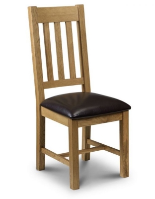 Astoria Waxed Oak Dining Chair (Sold in Pairs) - image 1