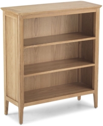 Wadsworth Waxed Oak Low Bookcase, 100cm H - thumbnail 2