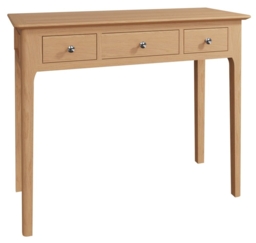 Appleby Oak 3 Drawer Dressing Table - thumbnail 3