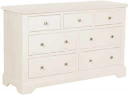 Lily White Painted 3 Over 4 Drawer Chest - thumbnail 1