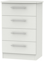 Sherwood Grey 4 Drawer Midi Chest