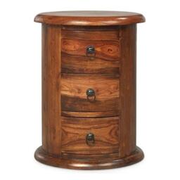 Indian Sheesham 3 Drawer Drum Chest - thumbnail 3
