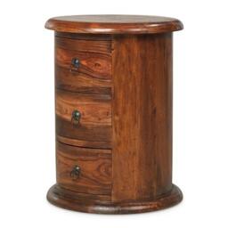 Indian Sheesham 3 Drawer Drum Chest - thumbnail 2