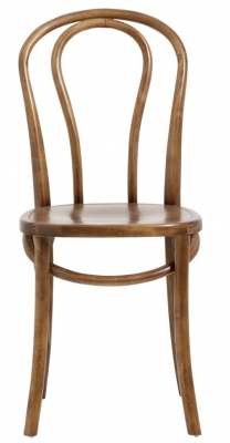NORDAL Bistro Brown Wooden Bar Chair (Sold in Pairs) - image 1
