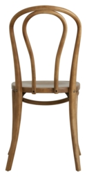 NORDAL Bistro Brown Wooden Bar Chair (Sold in Pairs) - thumbnail 2