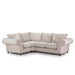 Windsor Corner Sofa - Stone Fabric - Fullback - LHF - thumbnail 2