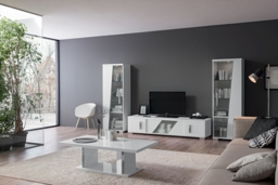 Lisa White Italian Large TV Unit - thumbnail 2