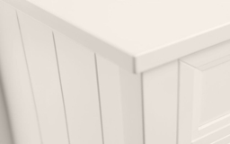Maine White Lacquered Pine Wide 6 Drawer Chest - thumbnail 2