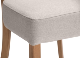 2 x Kimber Linen Fabric Dining Chair - thumbnail 3
