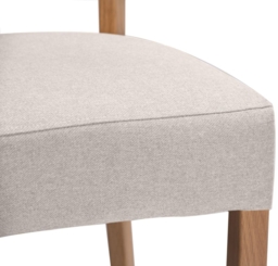 2 x Kimber Linen Fabric Dining Chair - thumbnail 4