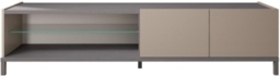 Modern Kali Taupe Italian 2 Door TV Unit