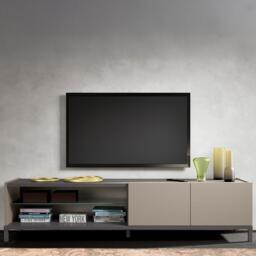 Modern Kali TV Unit - 2 Door - Taupe - thumbnail 1