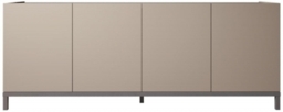 Modern Kali Taupe Italian 4 Door Buffet Extra Large Sideboard