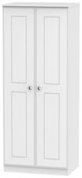 Victoria 2 Door Wardrobe - White Ash - thumbnail 1