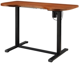 Jual San Francisco Walnut and Black Height Adjustable Desk - PC715