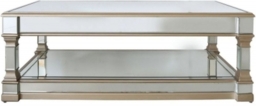 Apollo Champagne Gold Mirrored Coffee Table - thumbnail 1