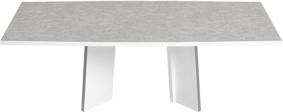 Modern Mara White Italian 6-8 Seater Extending Dining Table - image 1