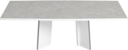 Modern Mara White Italian 6-8 Seater Extending Dining Table - thumbnail 1