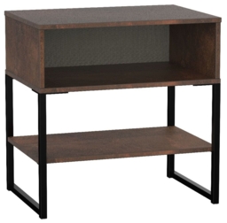 Diego Copper and Black Bedside Table - thumbnail 1