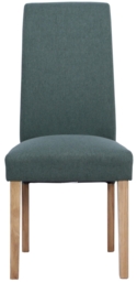 2 x Dorset Oak Green Wesbury Rollback Fabric Dining Chair - thumbnail 3