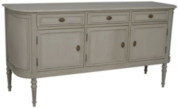 Heritage French Grey 3 Door 3 Drawer Large Sideboard