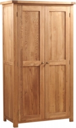 Kent Oak 2 Door Wardrobe - thumbnail 1