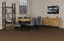 Fusion 6-8 Seater Oak Extending Dining Table - thumbnail 5