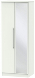 Sherwood Porcelain 2 Door Tall Wardrobe - 1 Mirror