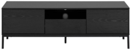 Seaford Black 140cm TV Unit