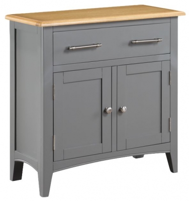 Rossmore Grey 80cm Compact 2 Door Sideboard