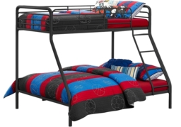 Soto Single over Double Bunk Bed in Black - 4034119UK - thumbnail 3