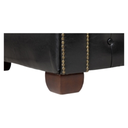 Chesterfield Black 3 Seater Sofa - thumbnail 5