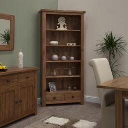 Homestyle GB Rustic Oak Large Bookcase