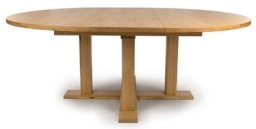 Madrid Oak 6 Seater Round Extending Dining Table - thumbnail 2
