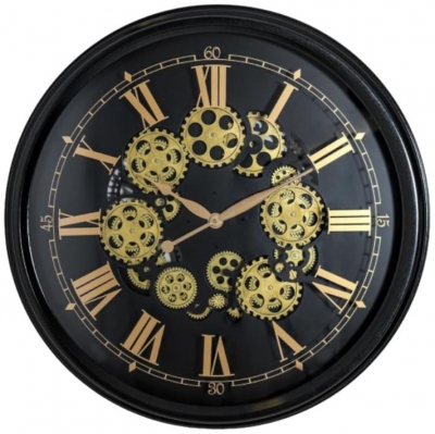 Large Moving Gears Wall Clock - 80cm x 80cm