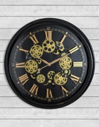 Large Moving Gears Wall Clock - 80cm x 80cm - thumbnail 2