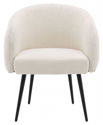 Bugatti Off White Fabric Tub Chair - image 1